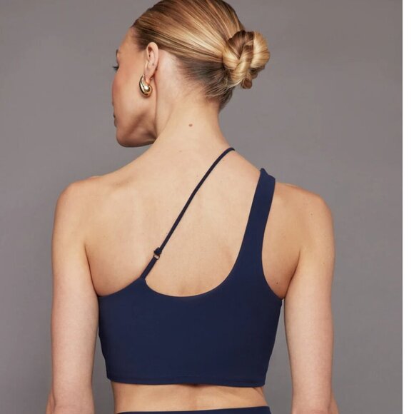 Carbon38 One Shoulder Convertible Bra Top in Navy Blazer Blue S $98 - Picture 3 of 6